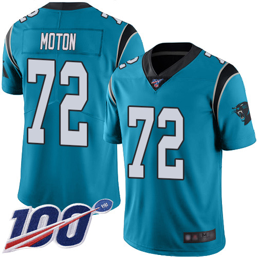 Carolina Panthers Limited Blue Youth Taylor Moton Alternate Jersey NFL Football #72 100th Season Vapor Untouchable->youth nfl jersey->Youth Jersey